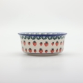 Small bowl / salad bowl A401 D139 – hand-painted Bolesławiec pottery, perfect for soups, desserts, and snacks.